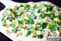 Creamy Spinach Artichoke Chicken Pizza