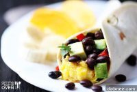 Sunrise Black Bean and Avocado Wraps