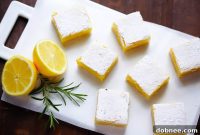 Aromatic Rosemary Lemon Squares