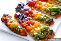 Vibrant Garden Flatbread Pizza