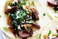 Smoky Poblano Steak and Mushroom Tacos