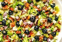 Vibrant Blueberry Chicken Chopped Salad