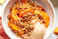 Golden Peach Ginger Crumble
