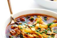 Creamy Slow Cooker Chicken Enchilada Soup