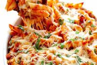 Ultimate Chicken Parmesan Ziti Bake