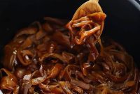 Effortless Slow Cooker Caramelized Onions