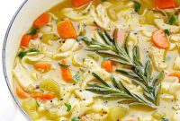 Aromatic Rosemary Chicken Noodle Soup