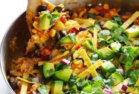 Weeknight Skillet Chicken Enchiladas