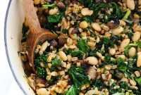 Nourishing Farro Risotto with White Beans and Kale