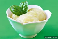 Bright Basil Lime Sorbet
