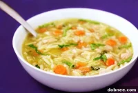 Aromatic Basil Chicken Orzo Soup