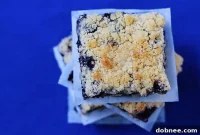 Bursting Blueberry Streusel Squares