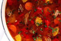Hearty Mexican Beef and Garden Vegetable Soup