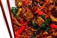 Japchae Korean Glass Noodle Stir Fry