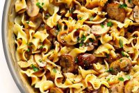 Velvety Mushroom Stroganoff