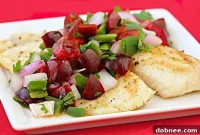 Flame-Kissed Tilapia with Sweet Cherry Salsa