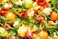 Melon Prosciutto Pasta Delight