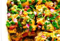 Zesty Verde Chicken Enchilada Bake