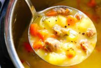 Creamy Turkey Cheeseburger Chowder