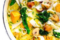 Vibrant Coconut Green Curry Soup