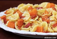Golden Roasted Butternut Bacon Pasta