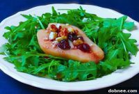 Sweet Pear, Bold Blue, Arugula Zing Salad