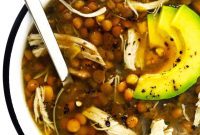 Hearty Mexican Chicken Lentil Soup