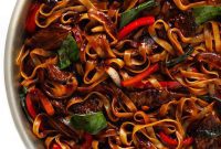 Spicy Thai Basil Beef Noodles