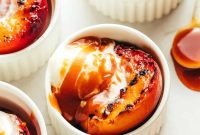 Decadent Grilled Peaches with Bourbon Butterscotch Glaze