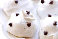 Crisp Chocolate Chip Meringue Delights