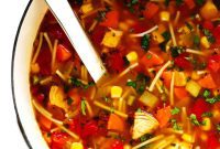 Zesty Cilantro Lime Chicken Noodle Soup