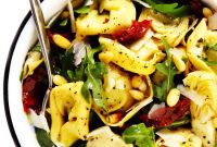 Tuscan Tortellini Salad with Sun-Dried Tomatoes and Artichokes