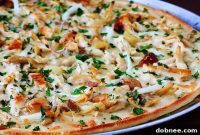 Savory Roasted Garlic Chicken Pizza