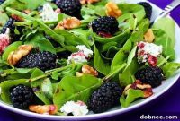 Blackberry Balsamic Spinach Berry Salad