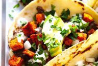 Golden Roasted Sweet Potato Tacos