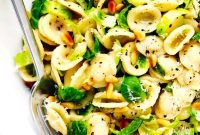 Roasted Brussels Sprout & Parmesan Pasta