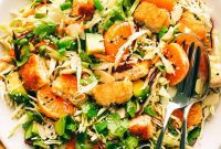 Golden Coconut Chicken Salad with Toasted Sesame Vinaigrette