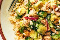 Vibrant Tuna Avocado Brown Rice Bowls