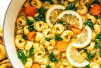 Sunshine Lemon Tortellini Soup
