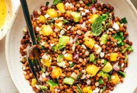 Sunshine Mango Lentil Salad