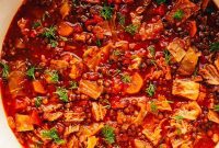 Lazy Vegetarian Cabbage Roll Soup