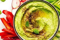 Vibrant Mint & Pea Hummus