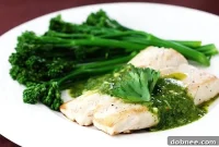 Seared Mahi Mahi with Vibrant Chimichurri and Broccolini