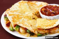 Golden Parmesan Shrimp Quesadillas