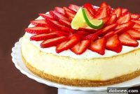 Zesty Strawberry Margarita Cheesecake