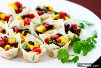 Vibrant Black Bean Mango Salsa Bites
