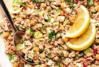 Mediterranean Zest Chickpea Tuna Bowl