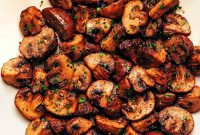 Golden Air Fryer Mushrooms