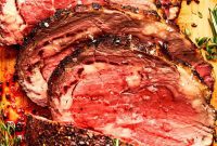 Slow-Roasted Garlic Herb Prime Rib with Au Jus