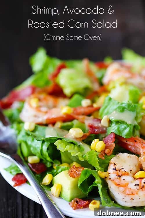 Shrimp, Roasted Corn & Avocado Salad